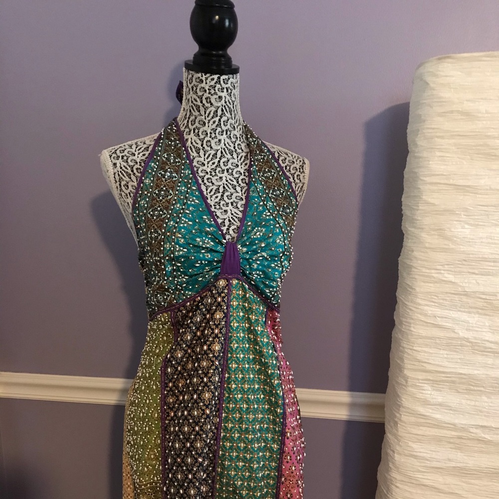 Shore Line Beaded boho dress